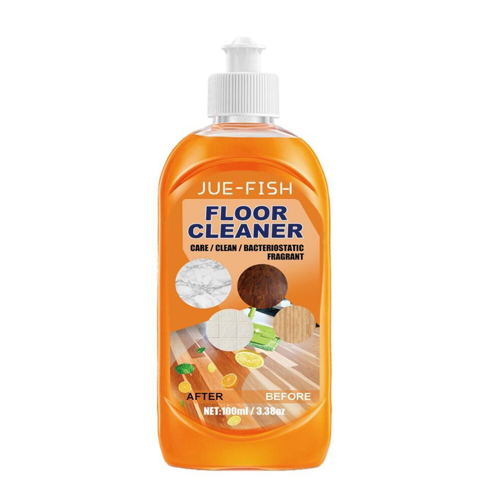 (orange, One Size) (nikita) Powerful Decontamination Floor Cleaner Wood Floor Stain Remover Cleaning Descaling Polishing Brightening 100ml
