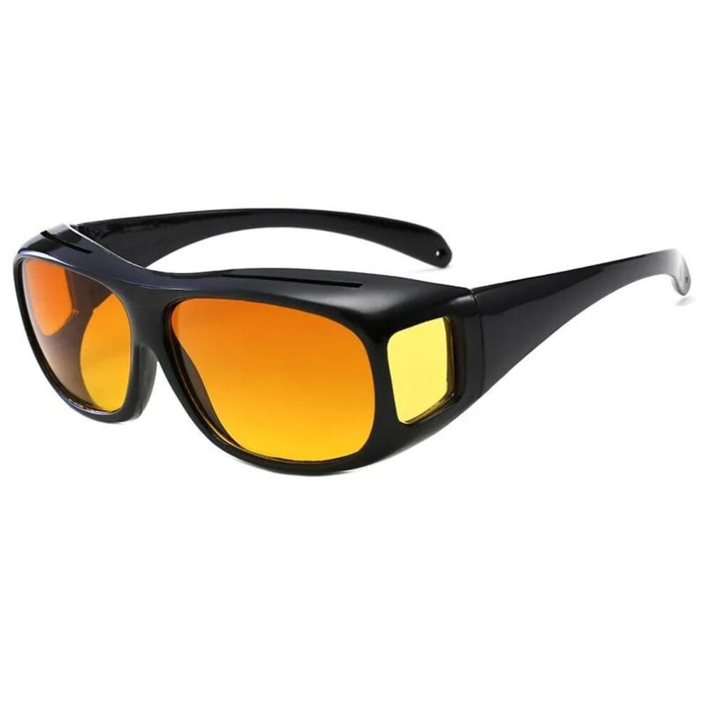 (brown) Night Vision Sunglasses Car Night Driving Glasses Driver Goggles Unisex Sun Glasses Uv Protection Sunglasses Eyewear