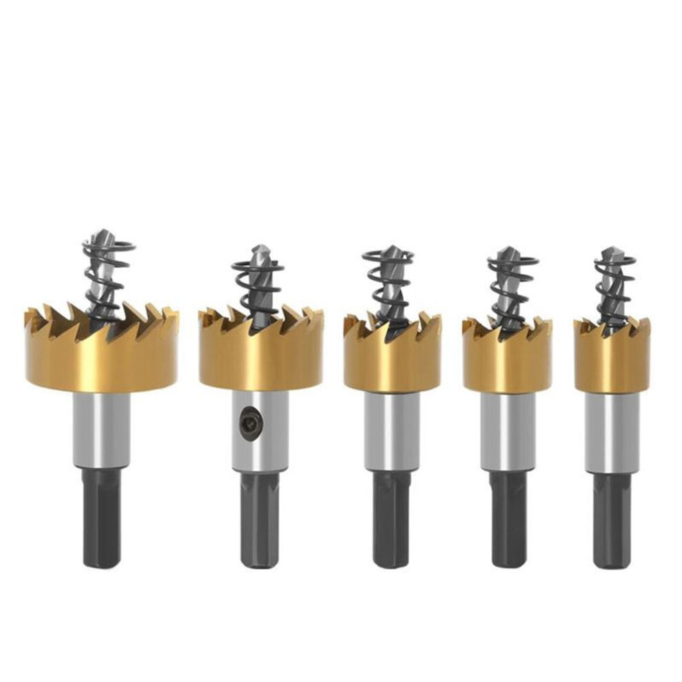 (Pack of 1) 5pcs Hss Drill Bit High Speed Steel Carbide Tip Hole Saw Tooth Cutter Metal Drilling Woodwork Cutting Carpentry Crowns