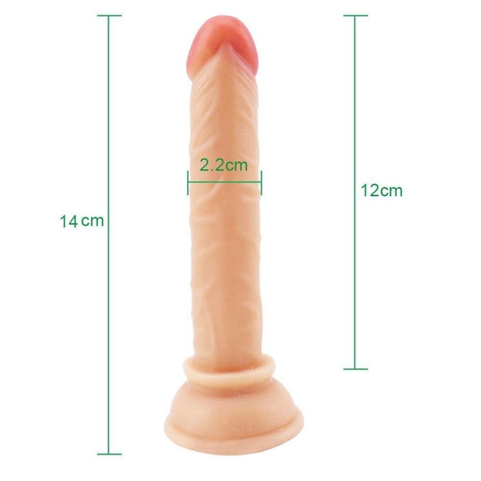 (Size:14cm*2.2cm) Small Dildo Modi Realistic Penis Sex Toys For Woman Anal Massager Soft Dildo With Suction Cup