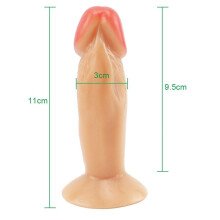(Size:11cm*3cm) Small Dildo MoDi Realistic Penis Sex Toys for Woman Anal Massager Soft Dildo with Suction Cup