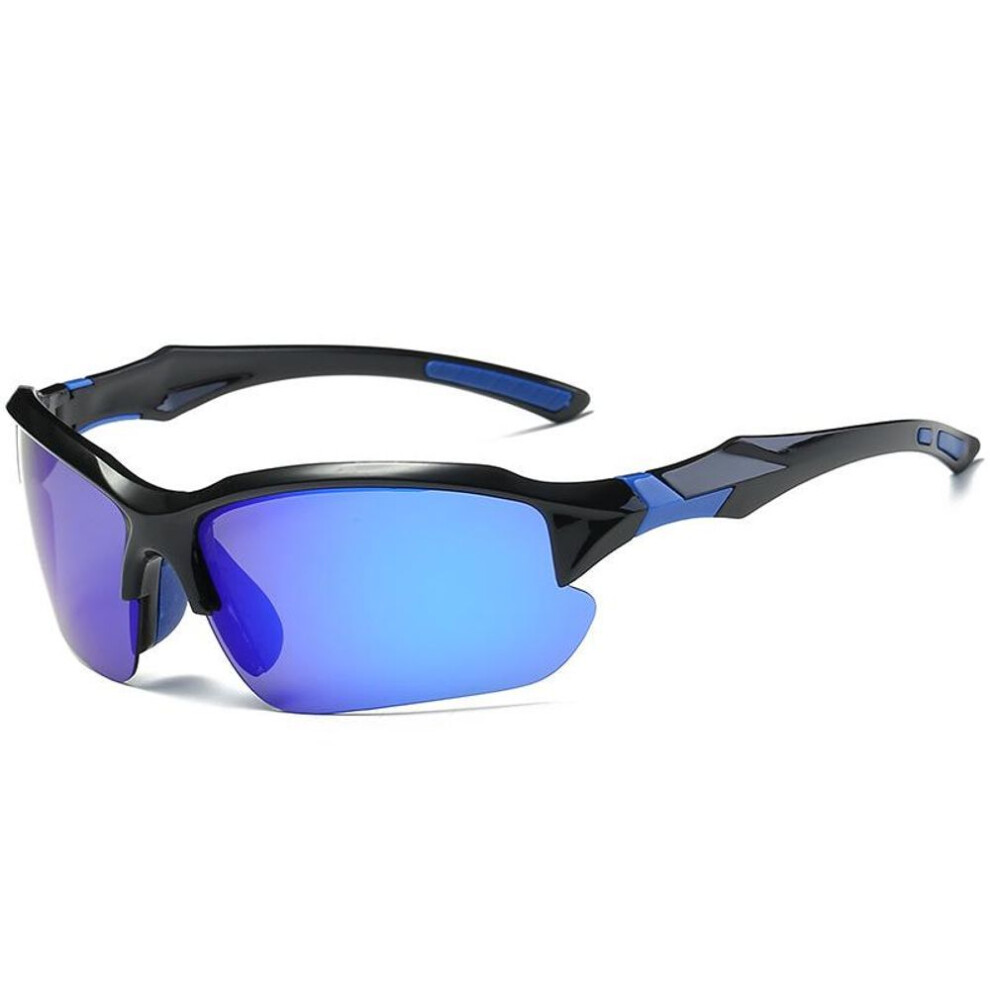(blue) Uv400 Polarized Sunglasses Riding Bicycle Sports Sun Glasses Driver Goggles