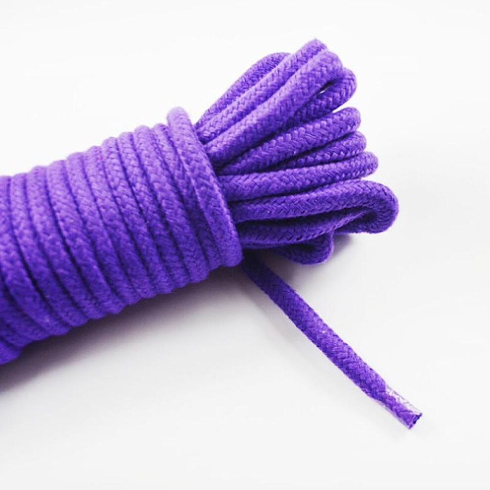(purple, 10m) 10m Bdsm  Harmless Bondage Soft Cotton Rope Sm Bondage Rope Adult Game Flirting Sex Toy For Couples