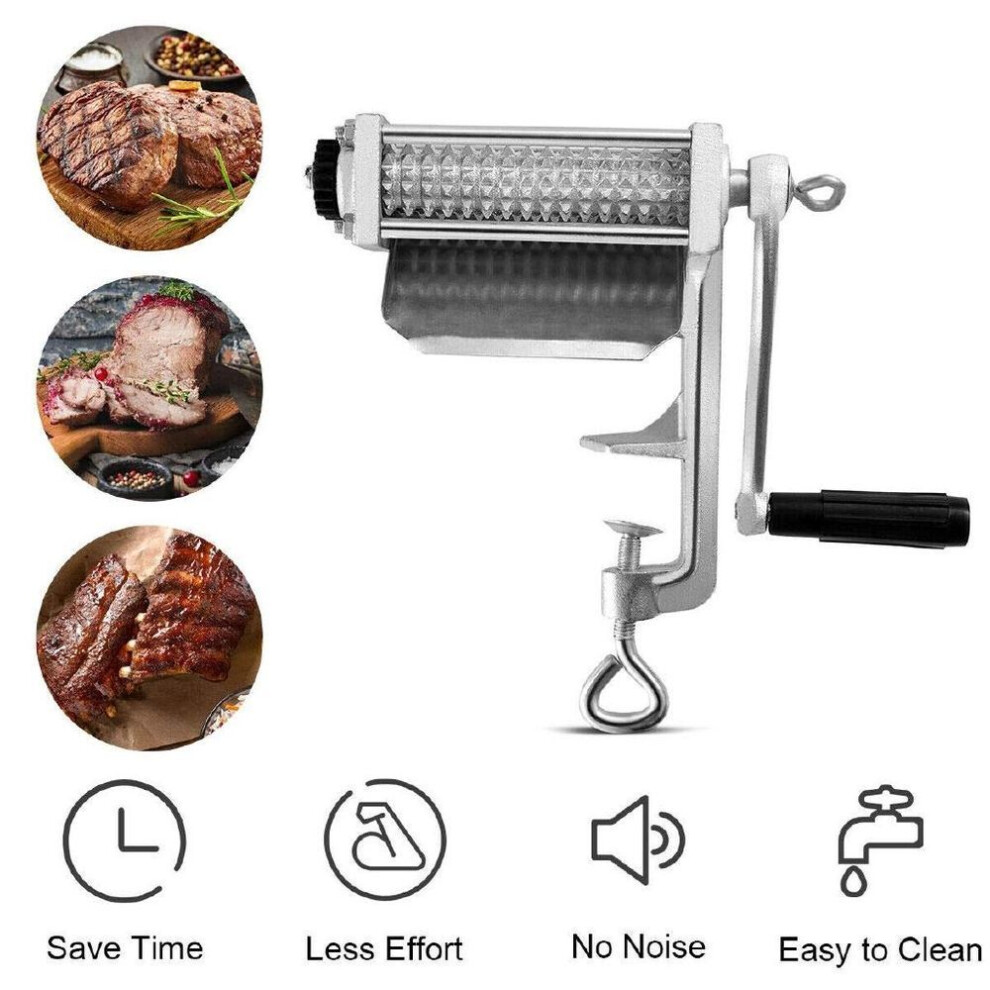 Kitchen Manual Meat Tenderizer Pork Beef Steak Heavy Duty Clamp Roller Machine Flatten Tool Meat Poultry Tools