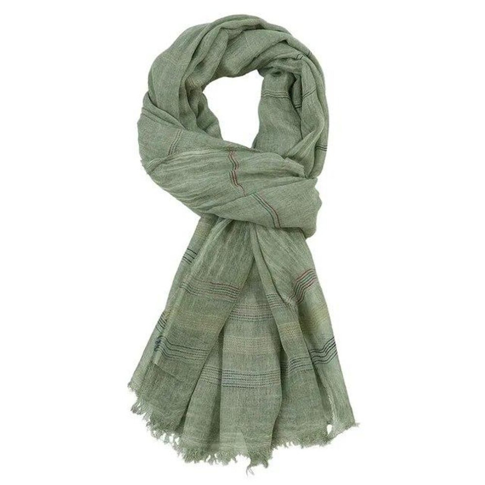 (green, One Size) Arrival Unisex Style Winter Scarf Cotton And Linen Solider Color Long Women&apos;s Scarves Shawl Fashion Men Scarf