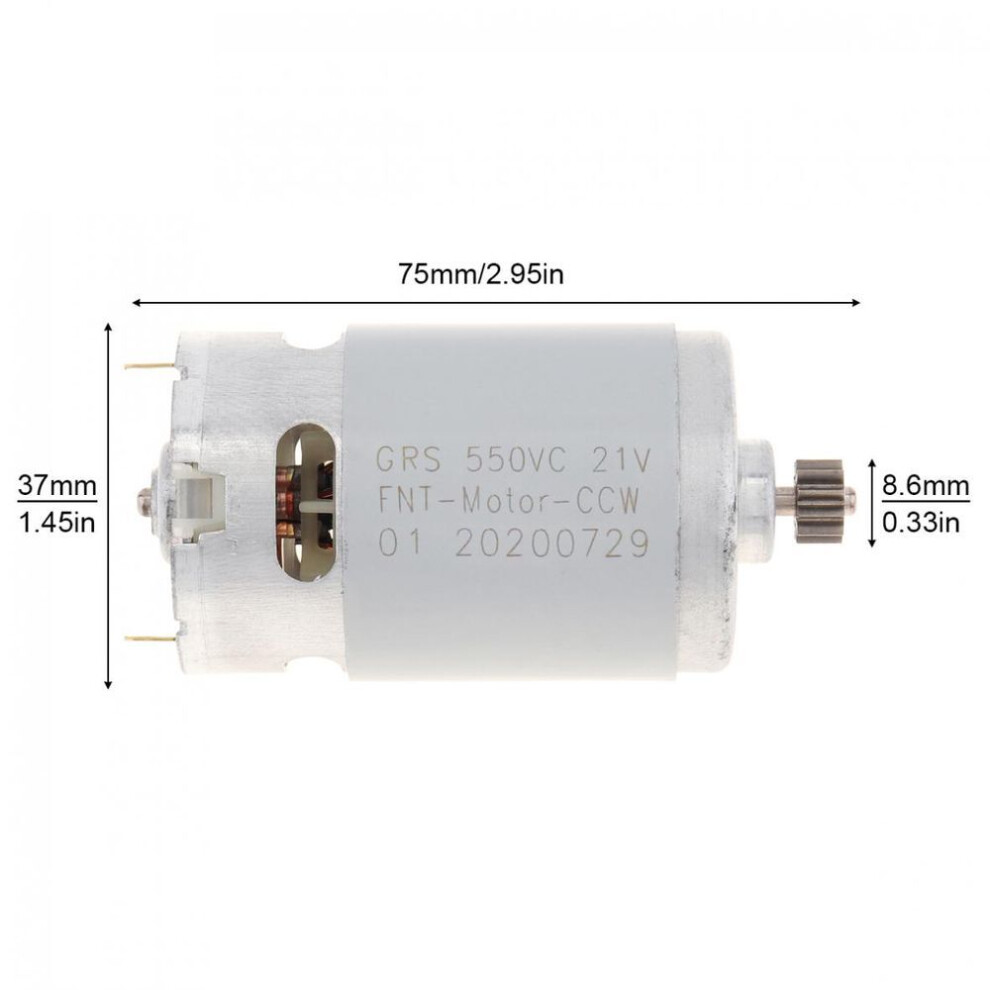 Rs550 21v 29000 Rpm Two-speed 11 Teeth Dc Motor With For Cordless Charge Drill Screwdriver