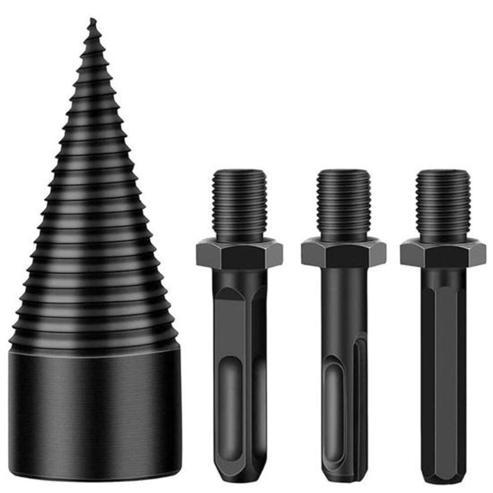 1 Set Drill Bit Efficient Firewood Log Splitter Drill Bit Easy to Use High Hardness Wood Splitting Drill Bit Home