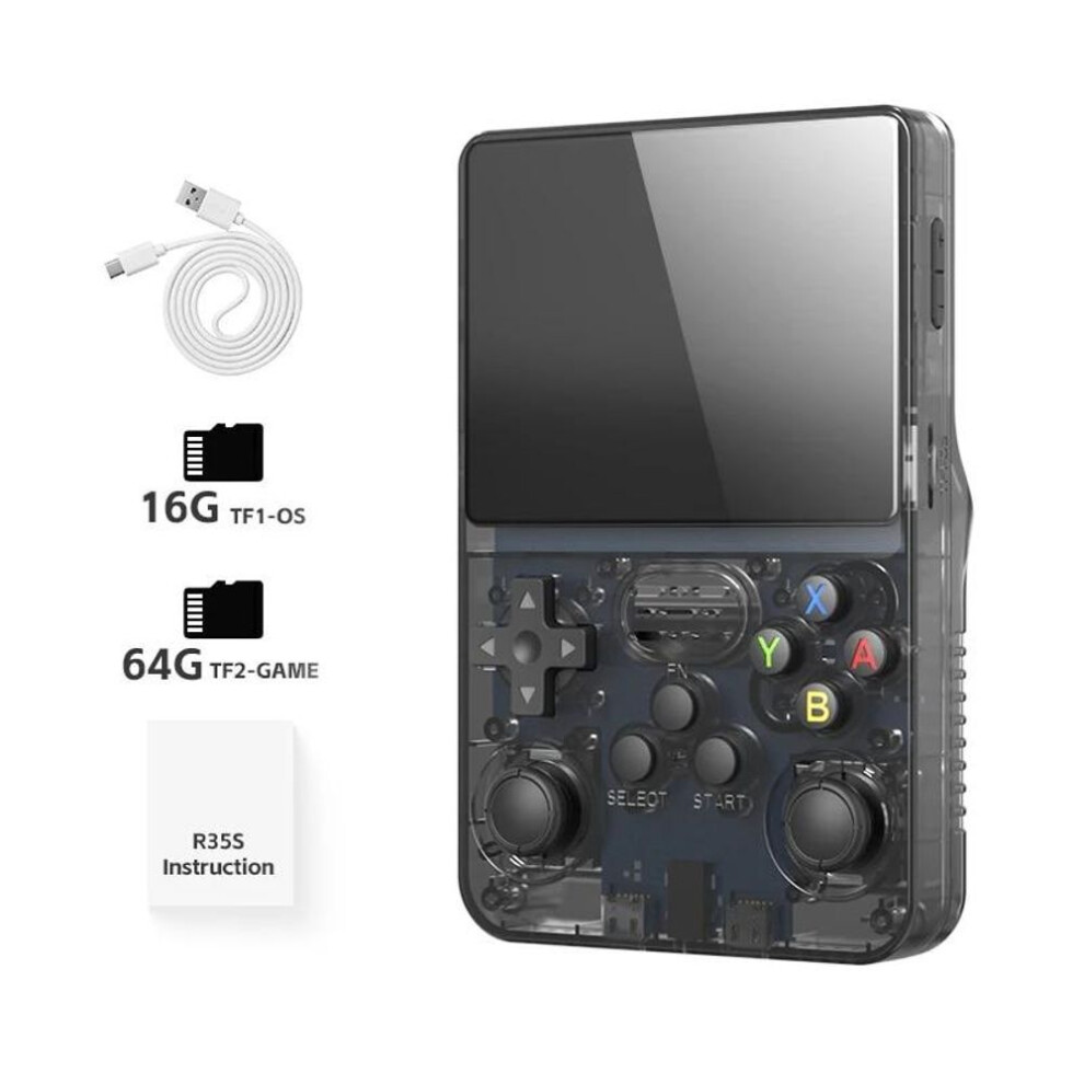 Data Frog 3.5 Inch Ips Screen R36s Retro Handheld Video Game Console Linux System Portable Pocket Video Player R35s Plus