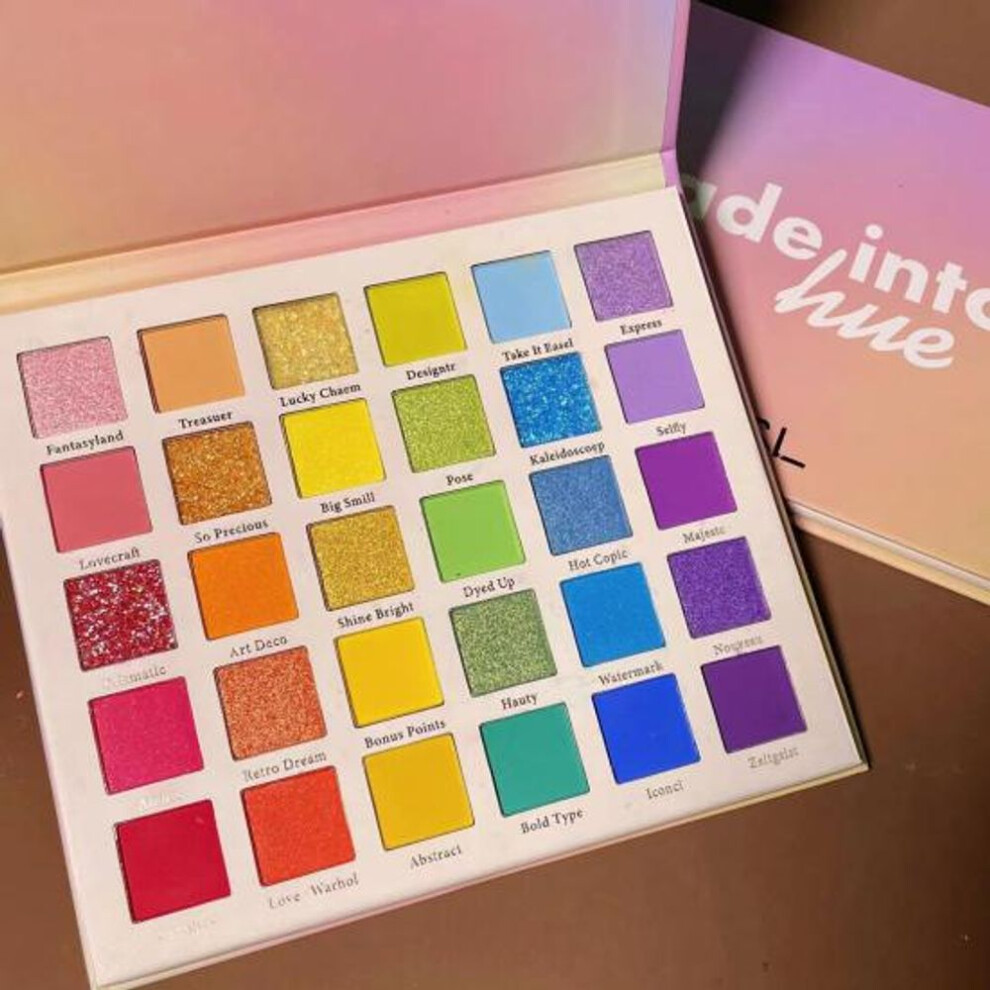 Practical Safe Sweat-proof Portable 30-color Pearly Matte Glitter Eyeshadow Rainbow Palette For Women Eye Shadow