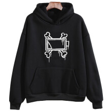(M, black) MURDER DRONES Hoodies Printing Long Sleeve Pullovers Casual Spring and Autumn Sweatshirts Fleece Streetwear Hoody Y2k Clothes