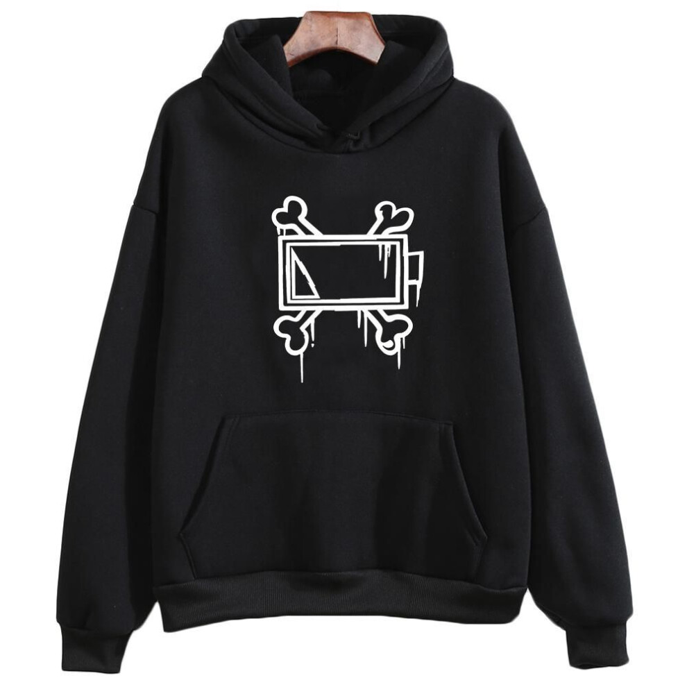 (XS, black) Murder Drones Hoodies Printing Long Sleeve Pullovers Casual Spring And Autumn Sweatshirts Fleece Streetwear Hoody Y2k Clothes