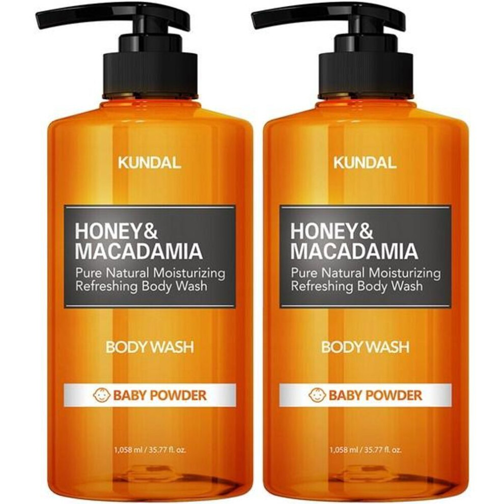 Kundal Pure Wash Baby Powder, 1058ml, 2 Korean Cosmetics