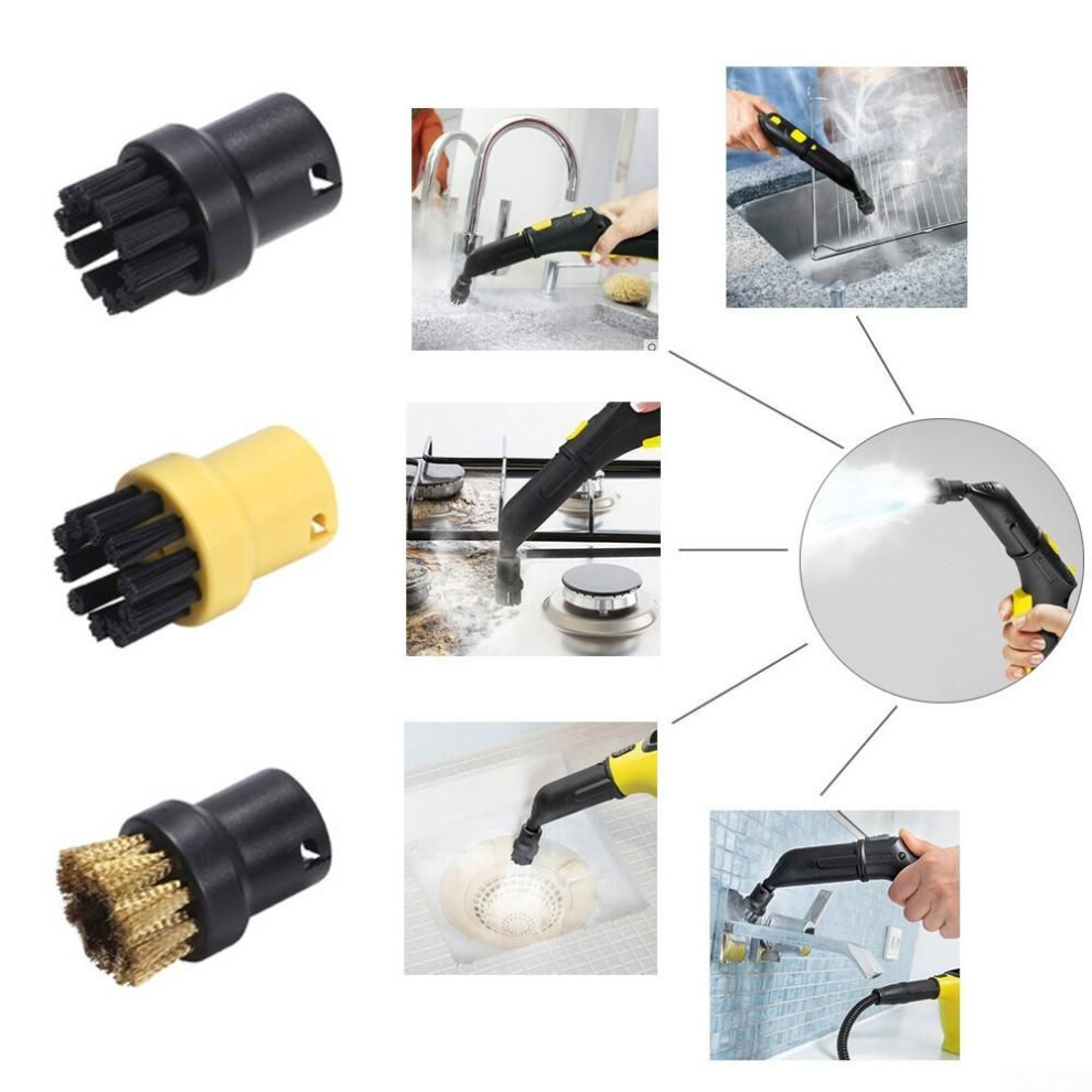 3x Steam Cleaning Nozzle Brush For Karcher Sc1 Sc2 Sc3 Sc4 Sc5 Sc6 Sc1.402 Parts