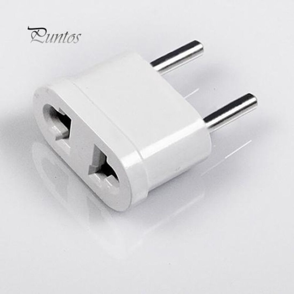 Us Usa To Eu Euro Europe Ac Power Plug Travel Adapter Charger Socket Converter