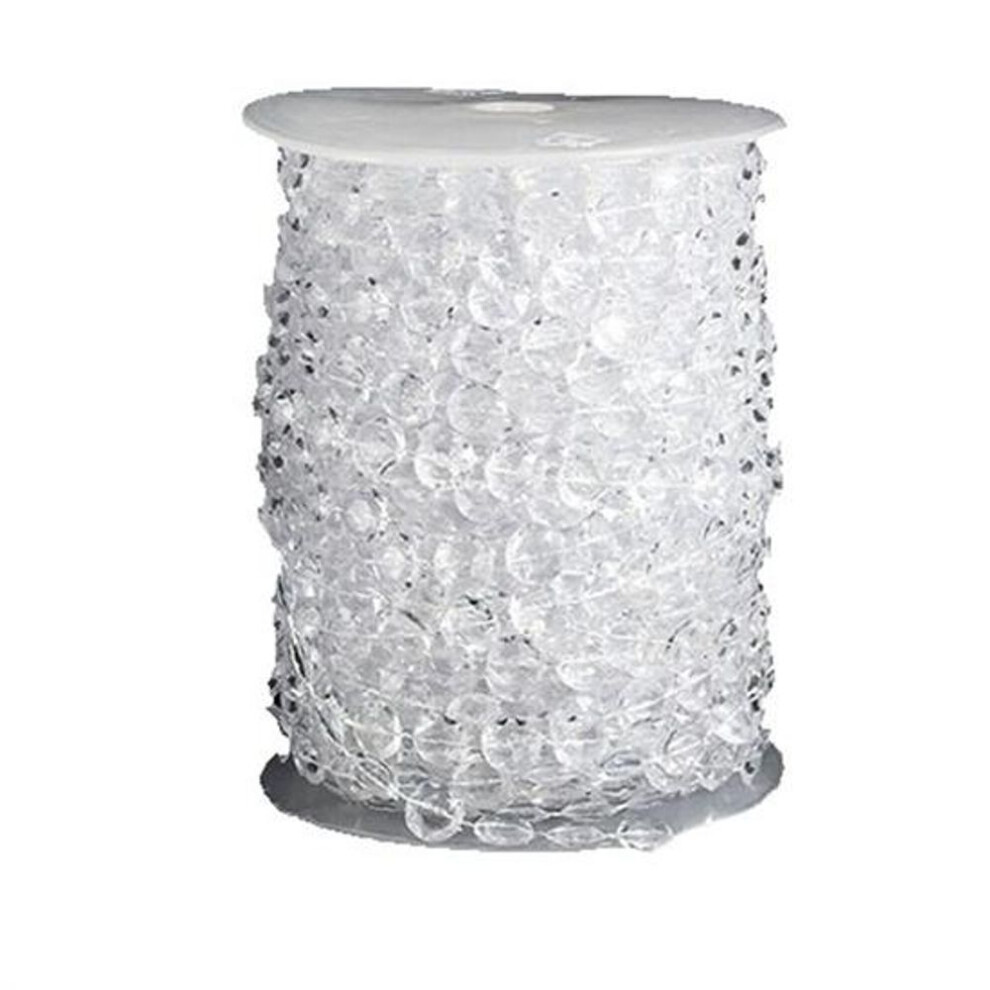 Home Decor 30 Meters Transparent Plastic Resin Beads Curtain Window Door Wedding Backdrop
