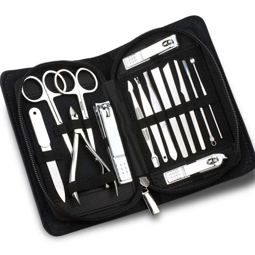 15 In 1 Manicure Set Nail Clipper Kit Utility Pedicure Nails Art Beauty Tools