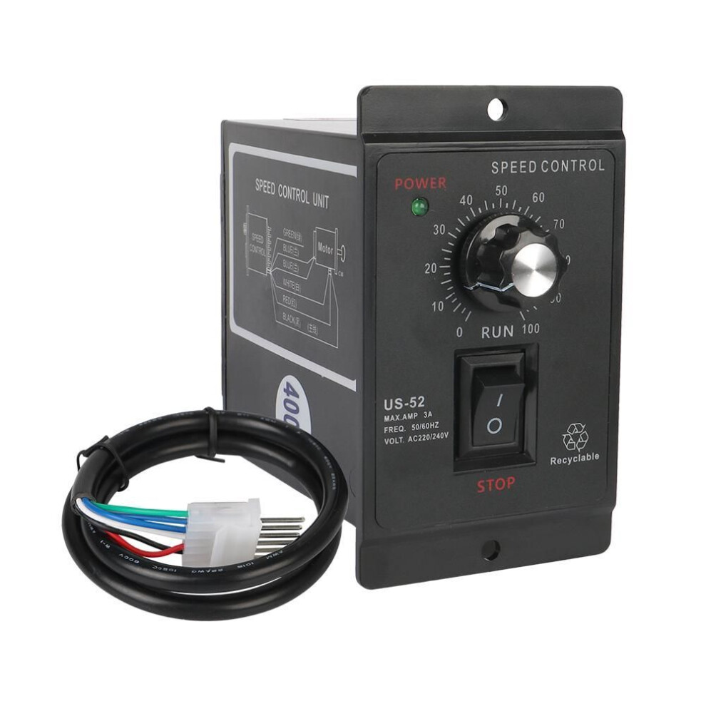 50/60hz Ac Motor Speed Controller Speed Pinpoint Regulator Motor Governor Control Unit Mini 400w Ac 220v Forward Backward