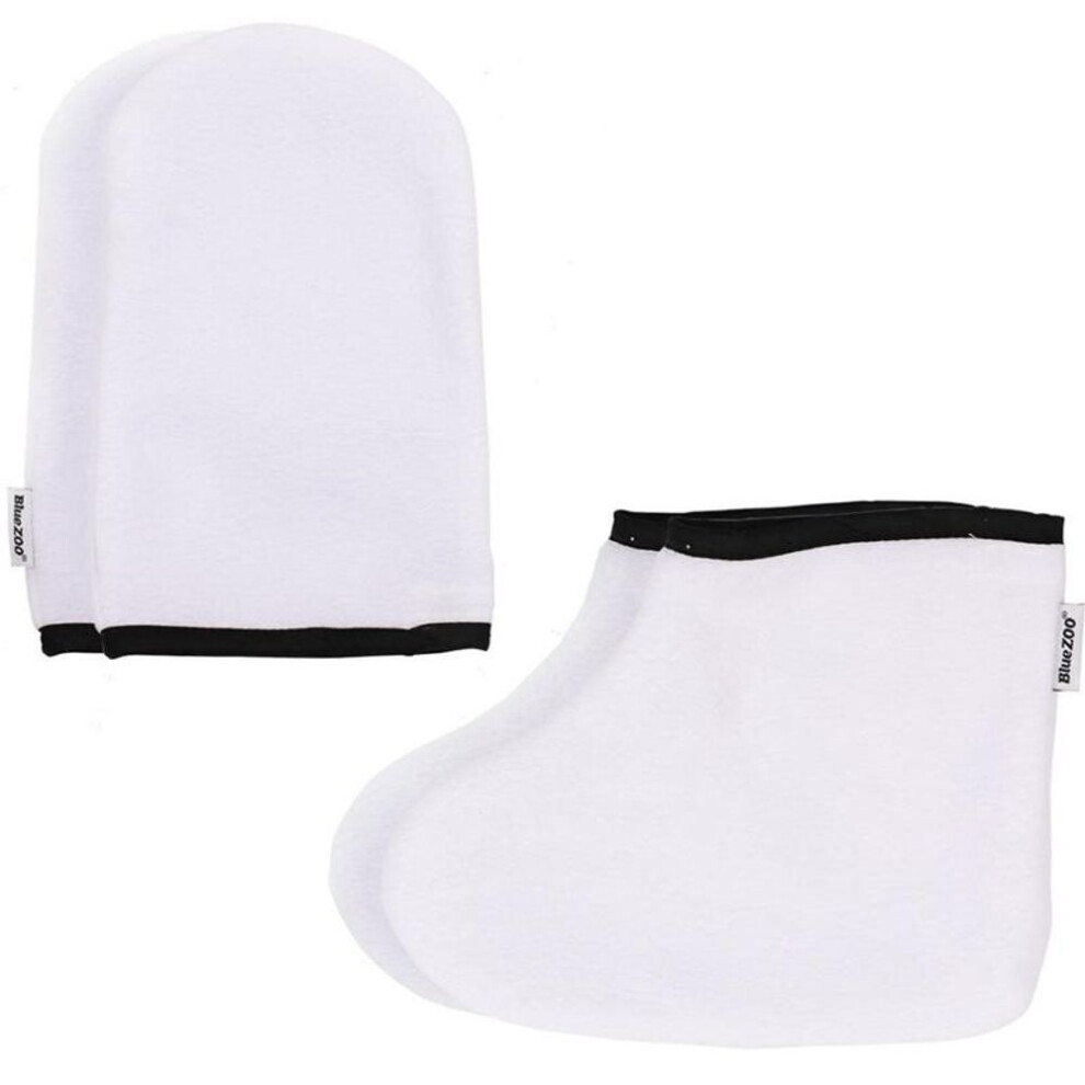 Paraffin Wax Work Gloves Booties Wax Bath Hand Treatment Mitts Foot Spa Cover For Women Paraffin Wax Warmer Insulated Mitts