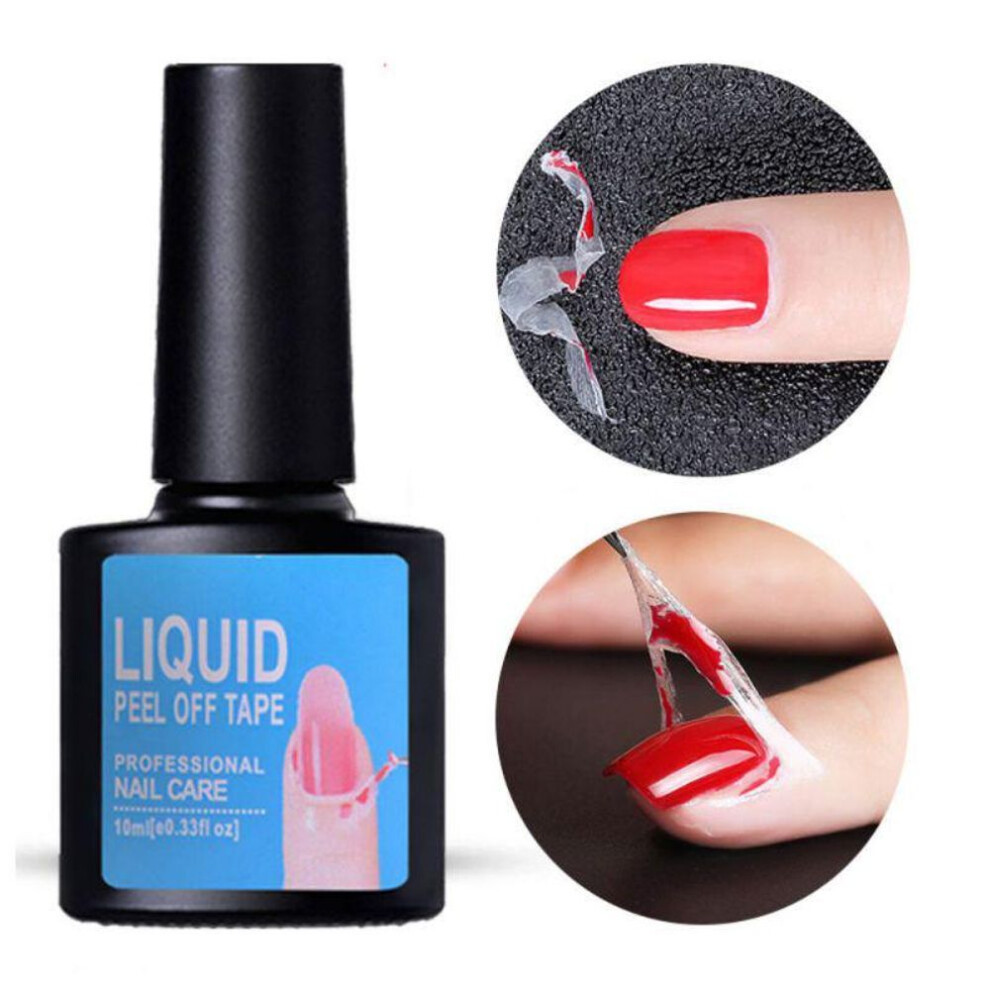 Nail Art Latex Tape Peel Off Liquid Nail Polish Barrier White Nail Cuticle Guard Skin Protector Palisade