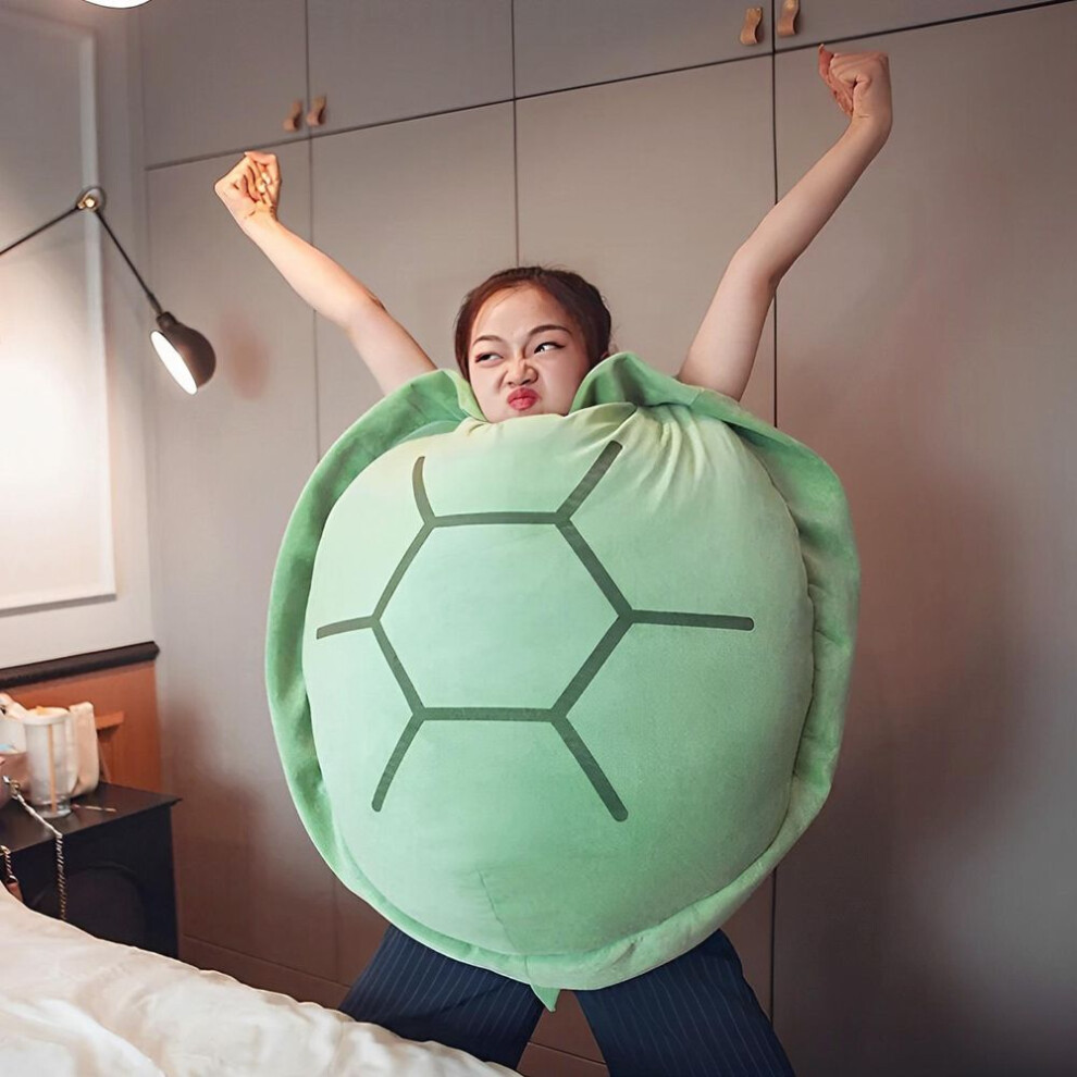 (as The picture, 100cm) Wearable Turtle Shell Pillows Soft Plush Stuffed Turtle Pillow Creative Toys For Children Anime Doll Turtle For Children Adul