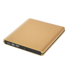 (gold, Blu ray recorder) USB 3.0 External Blu-ray CD DVD Drive 4K 3D Blu-Ray Player Writer Portable BD/CD/DVD Burner Driver for Mac,Win 10,8,7,XP,Vista,Laptop,PC