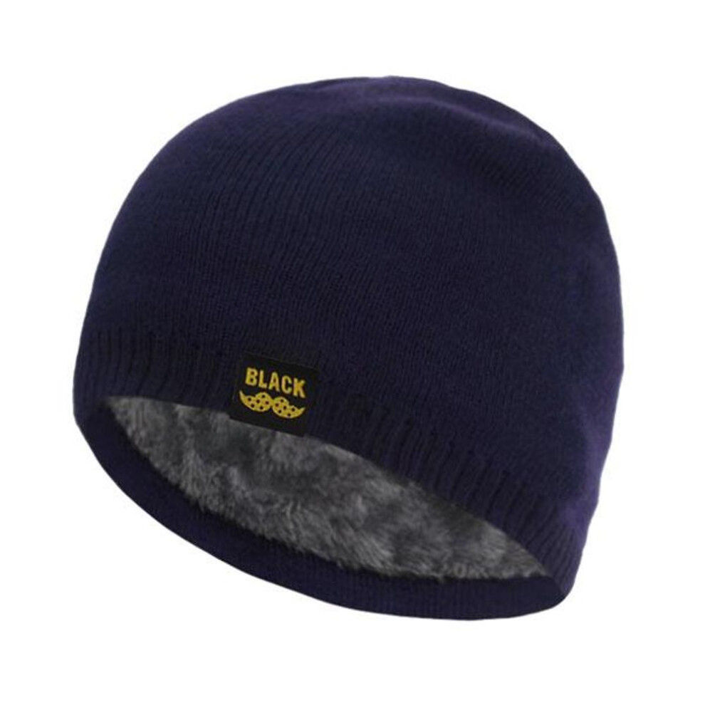 (navy, 55-63CM) Skullies Beanies Men Winter Hats For Women Knitted Hat Cap Men&apos;s Winter Beanie Male Black Gorro Warm Bonnet Homme Skull Hat Cap