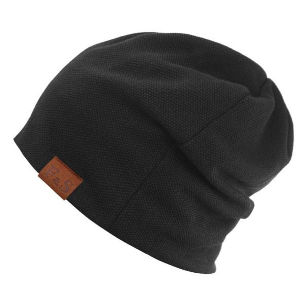 (black, 55-63CM) Skullies Beanies Knitted Hat Men Autumn Hats For Men Bonnet Gorras Skull Soft Male Balaclava Women Winter Beanie Hat Cap
