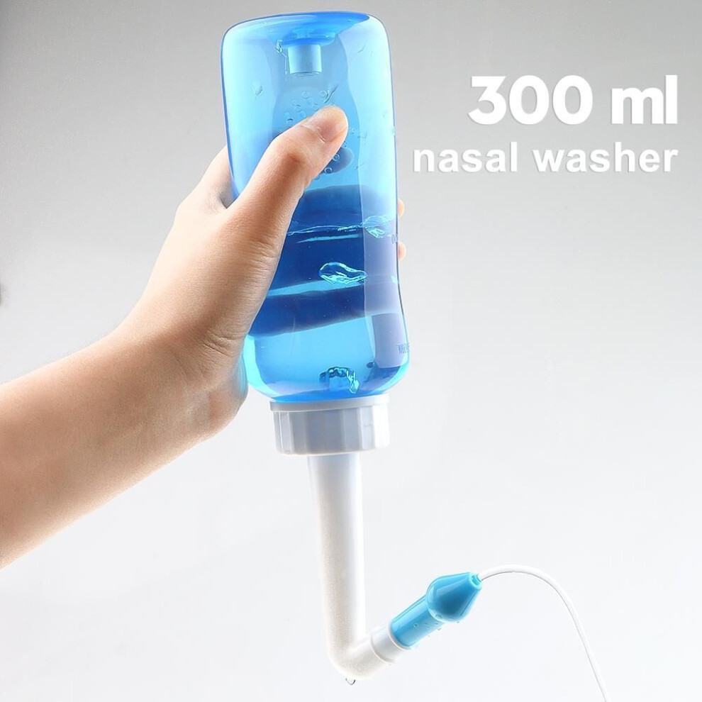 (300ml) 300ml/500ml 1pc Saline Pot Nasal Wash Nose Allergic Bottle Cleaner
