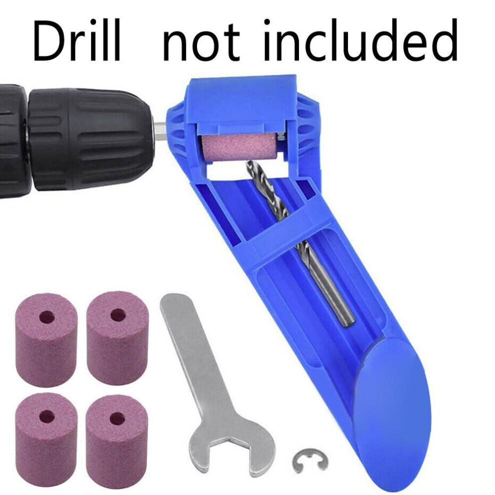 Portable Drill Bit Sharpener Sharpening Tool Corundum Resisting Grinding Wheel