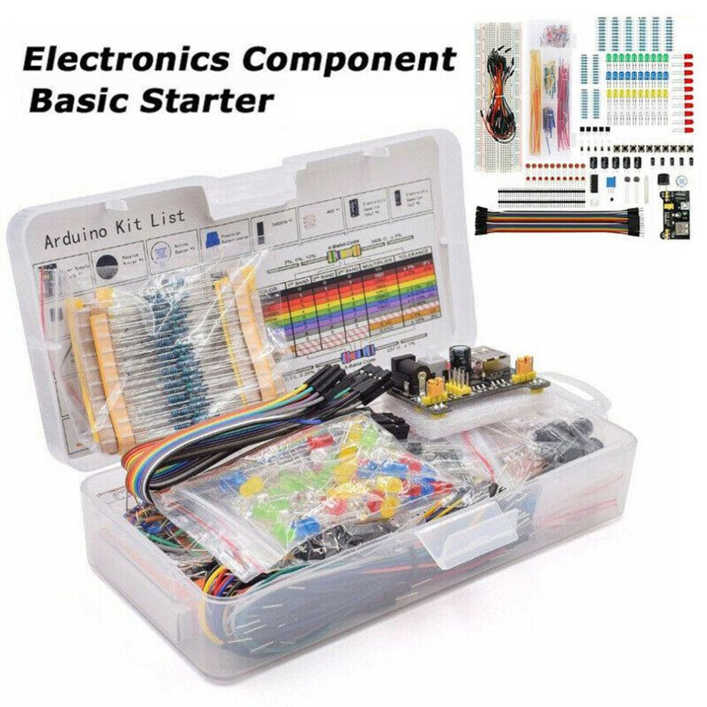 830 Breadboard Cable Resistor Electronic Component Starter Kit For Arduino