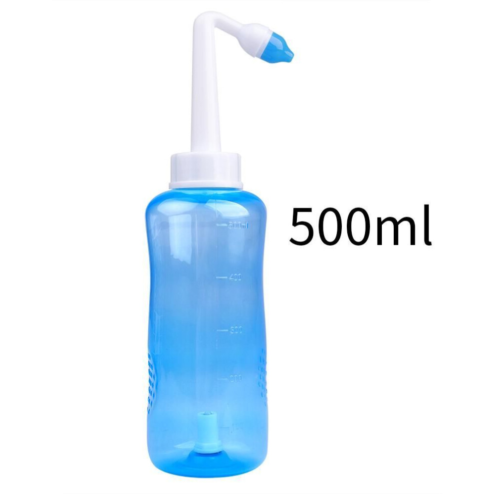 500ml/300ml Nose Wash Pot Nasal Cleans Sinus Irrigators Relief Nasal Congestion And Allergic Rhinitis Adults & Children Rinse Neti Pot