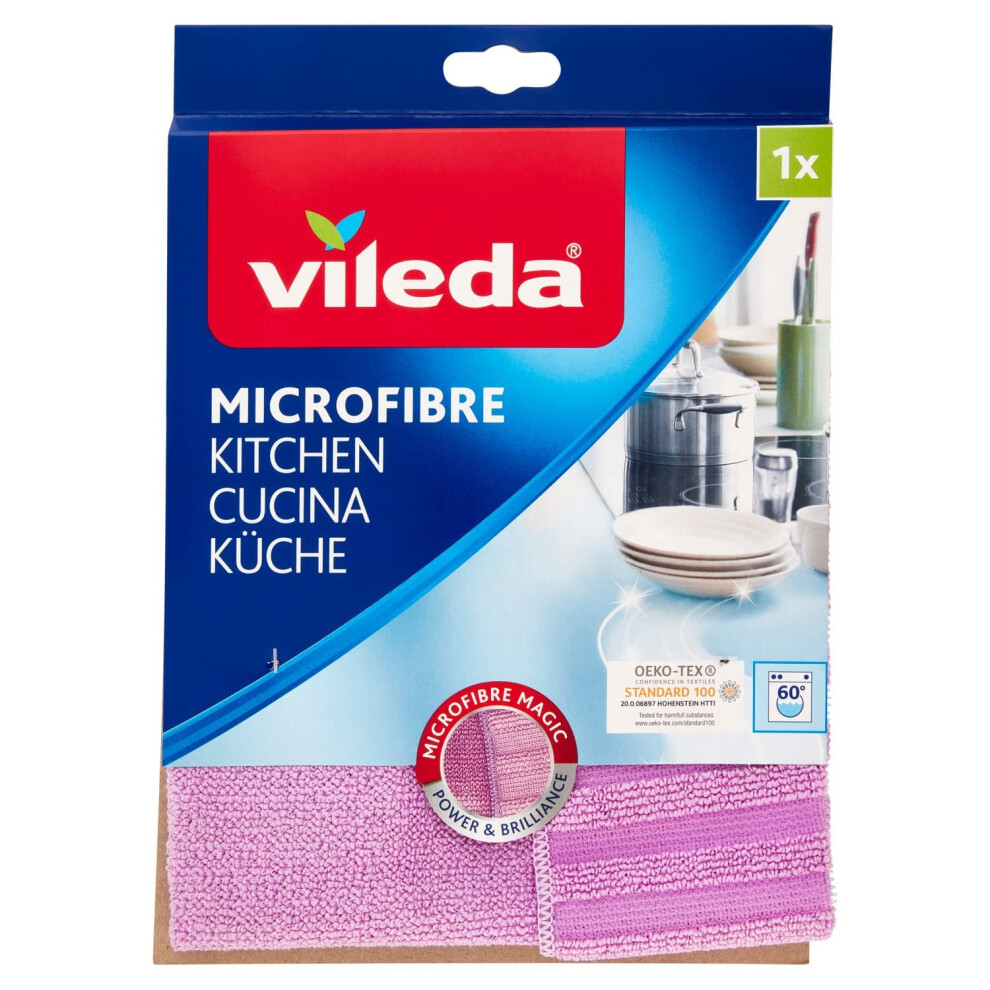 Vileda Microfibre Kitchen Towel - Cleaning Power Meets Streak-4943