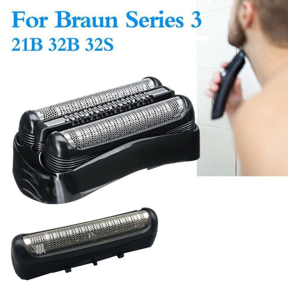 Black Replaceable Razor Head Foils & Cutters For The Braun 3 Series Men
