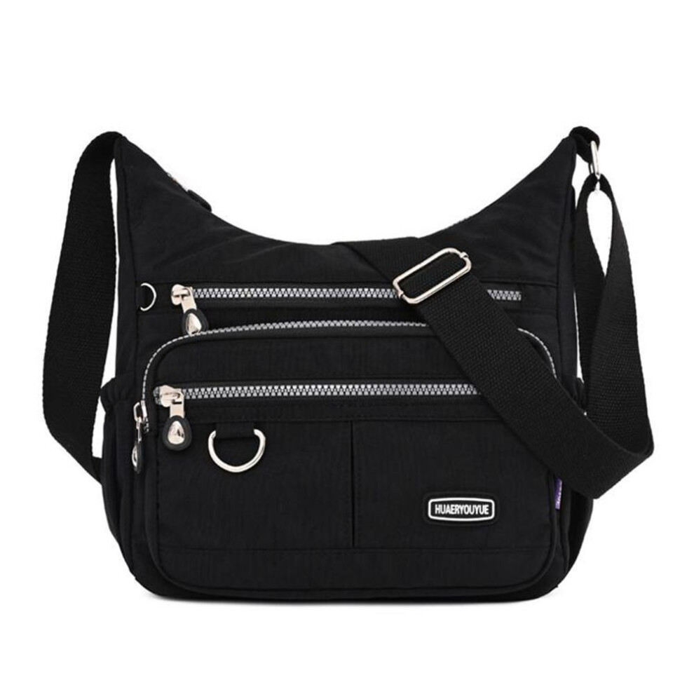 (black) New Women Handbag Shoulder Bag Female Light Crossbody Bag Ladies Messenger Bag Nylon Waterproof Lady Purse Sac A Main