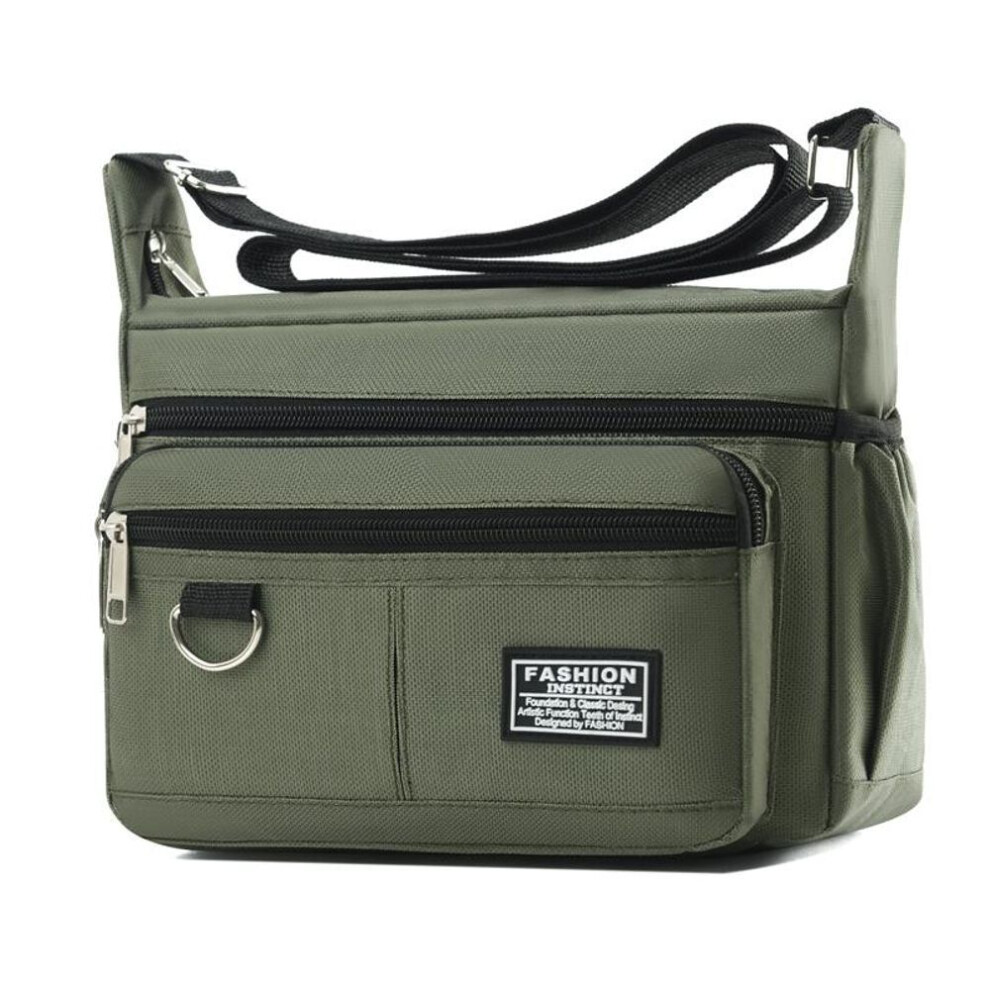 (green, S) Men&apos;s Messenger Bag Crossbody Shoulder Bags Small Sling Pack For Work Waterproof Oxford Packs Satchel Purse