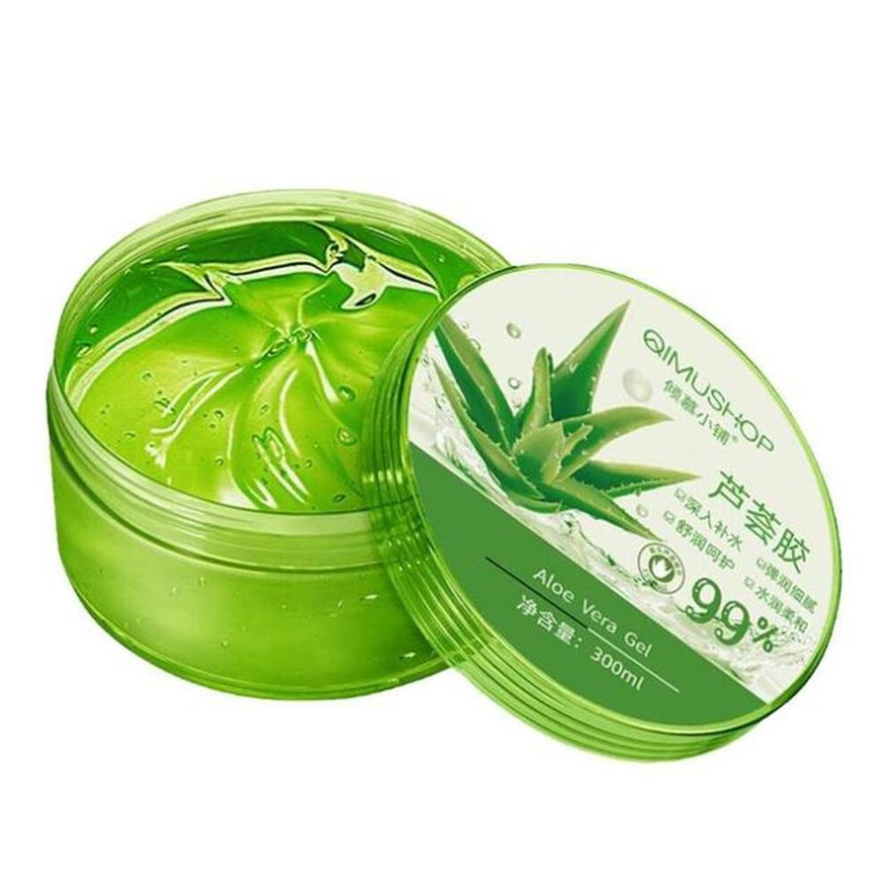 (green, China) New Aloe Vera Gel 99% Natural Face Cream Sun Repair Hydrating Whitening Cream Remove Acne Soothing Gel Skin Care For Women 300g