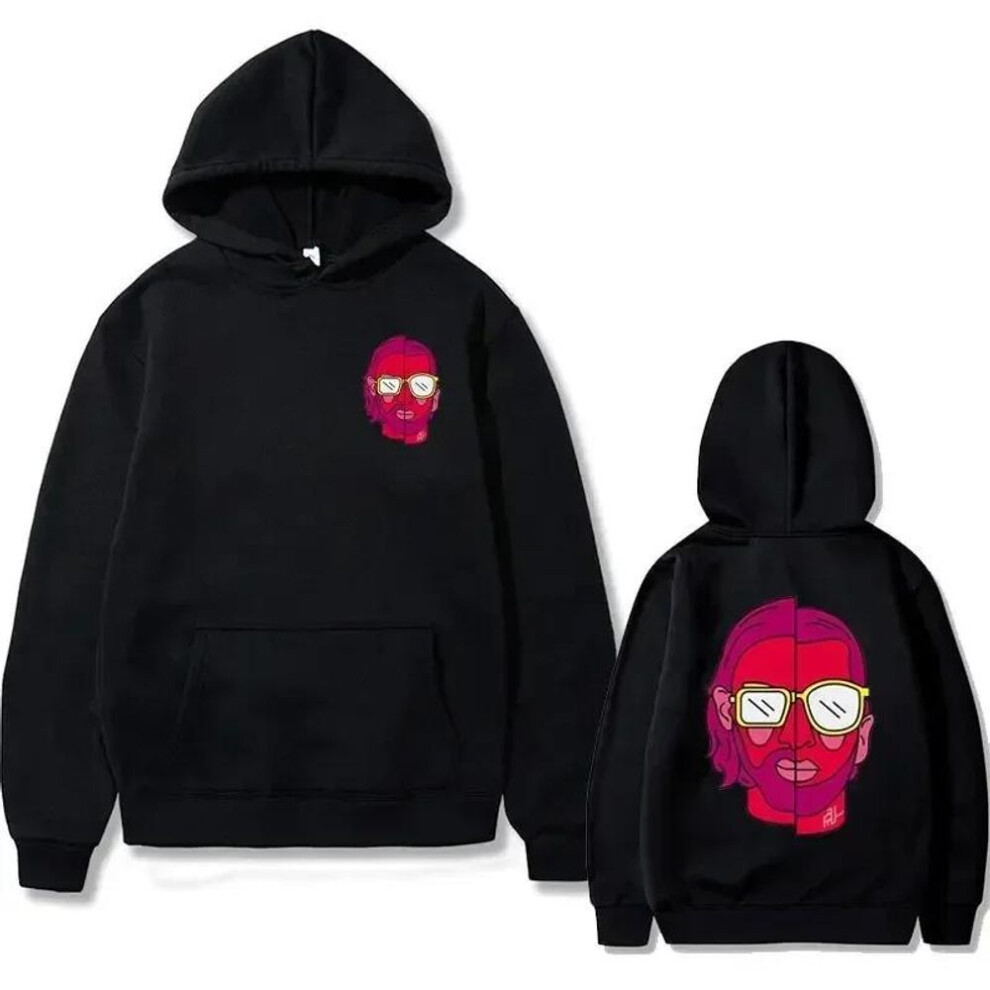 (M, as the picture) Le Monde Chico Double Sided Graphic Print Hoodie Album PNL French Rap Hip Hop Hoodies Clothes Men Women Fashion Brand Streetwear