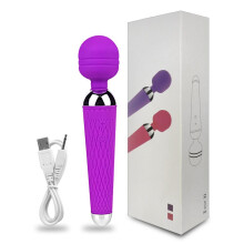 (purple) 10 Speed Big Magic Wand Massager Vibrators for Women Clitoris G Spot Stimulator Dildo Vibrator