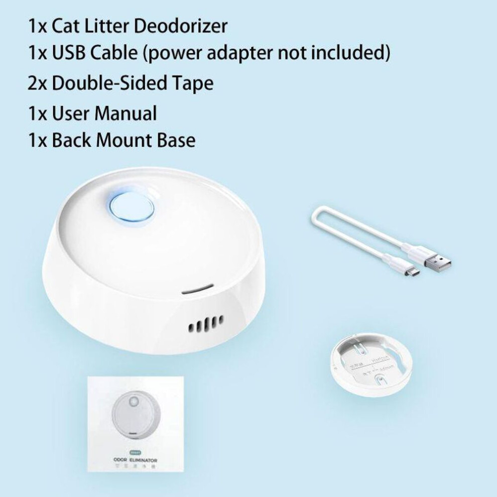 Smart Cat Odor Purifier For Cat Litter Box Deodorizer Automatic Pet Toilet Air Purifier Dog Cat Litter Deodorant Cleaning Tool