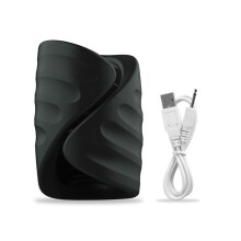 (black) Automatic Man Masturbator Ejaculation Delay Glans Trainer Penis Stimulater Massager Male Vibrator Sex Machine for Men