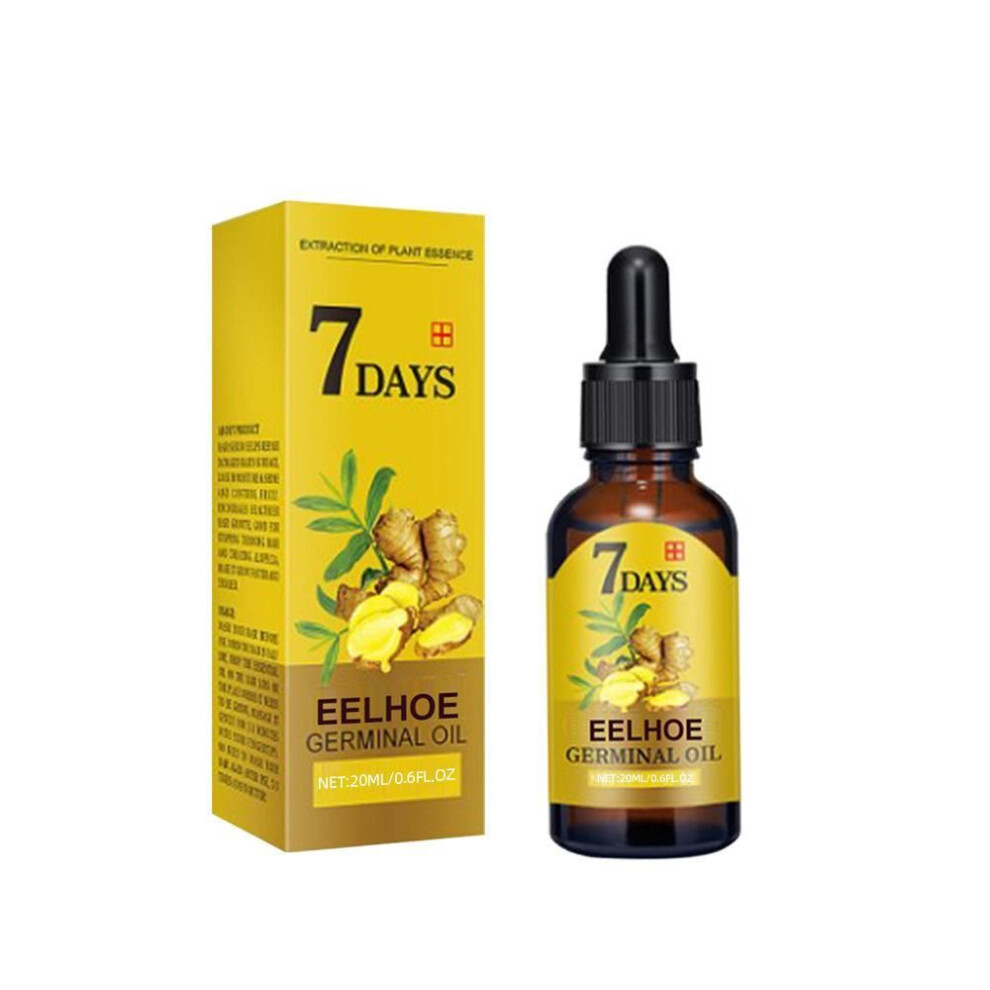 (20ml) Ginger Hair Growth Products Fast Growing Hair Essential Oil Natural Anti Hair Loss Prevent Hair Dry Frizzy Damaged Repair Care