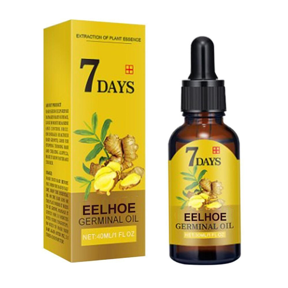 (40ml) Ginger Hair Growth Products Fast Growing Hair Essential Oil Natural Anti Hair Loss Prevent Hair Dry Frizzy Damaged Repair Care