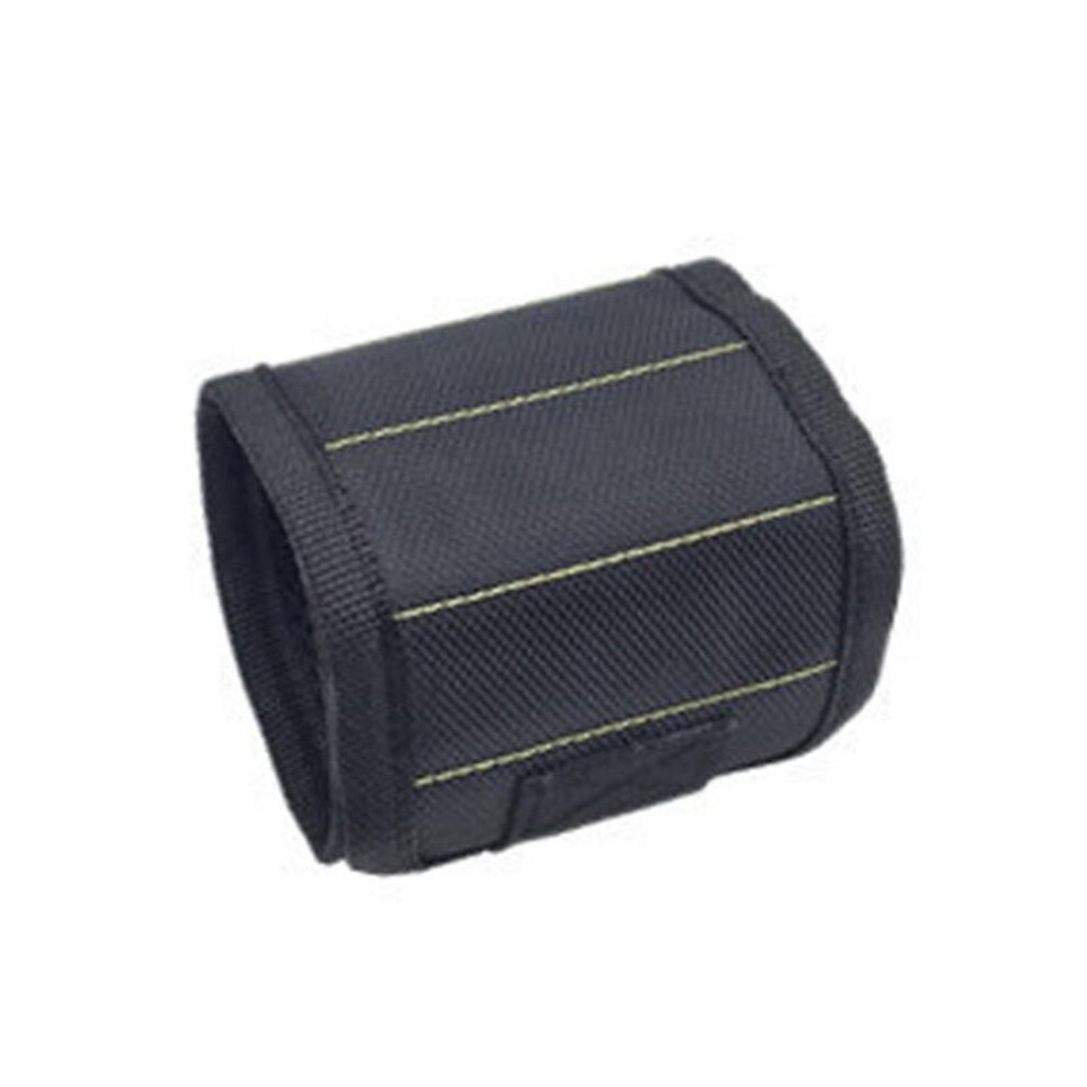 (black) Magnetic Wristband Portable Tool Bag Electrician Wrist Tool Belt Screws Nails Drill Bits Holder