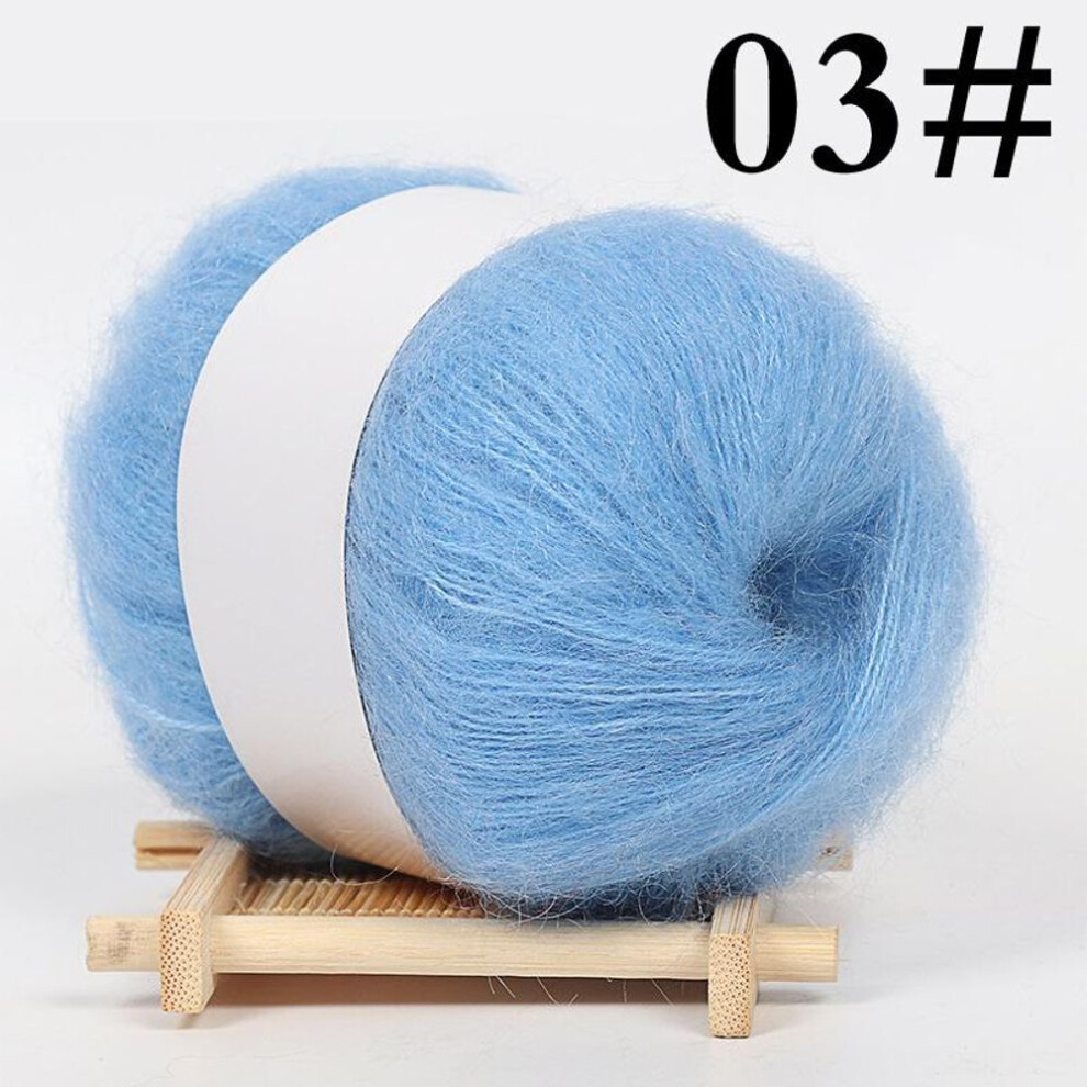25g/roll Diy Shawl Knitting Wool Yarn Mohair Cashmere Sweater Scarf Line Crochet Thread Soft