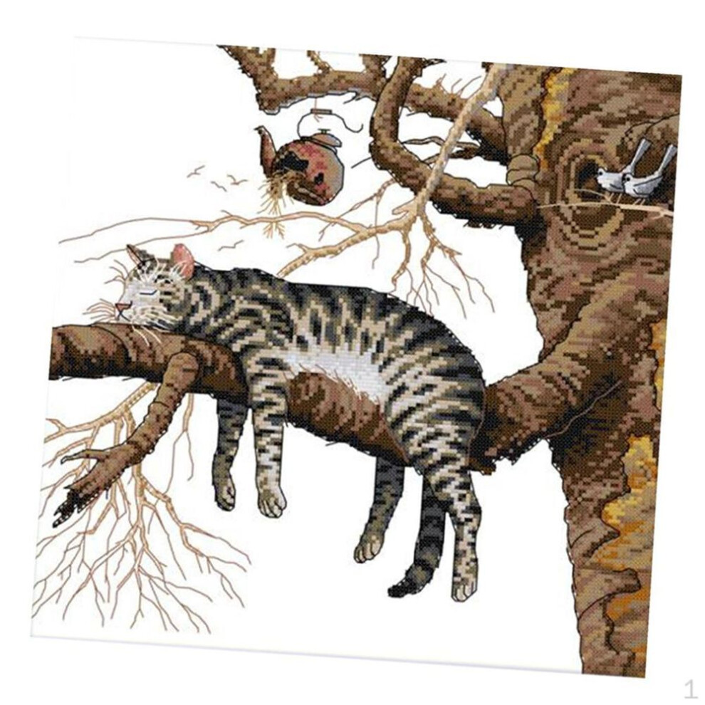 Stamped & Counted Stitch Starter Kits with Patterns Color Charts - Cat 14CT