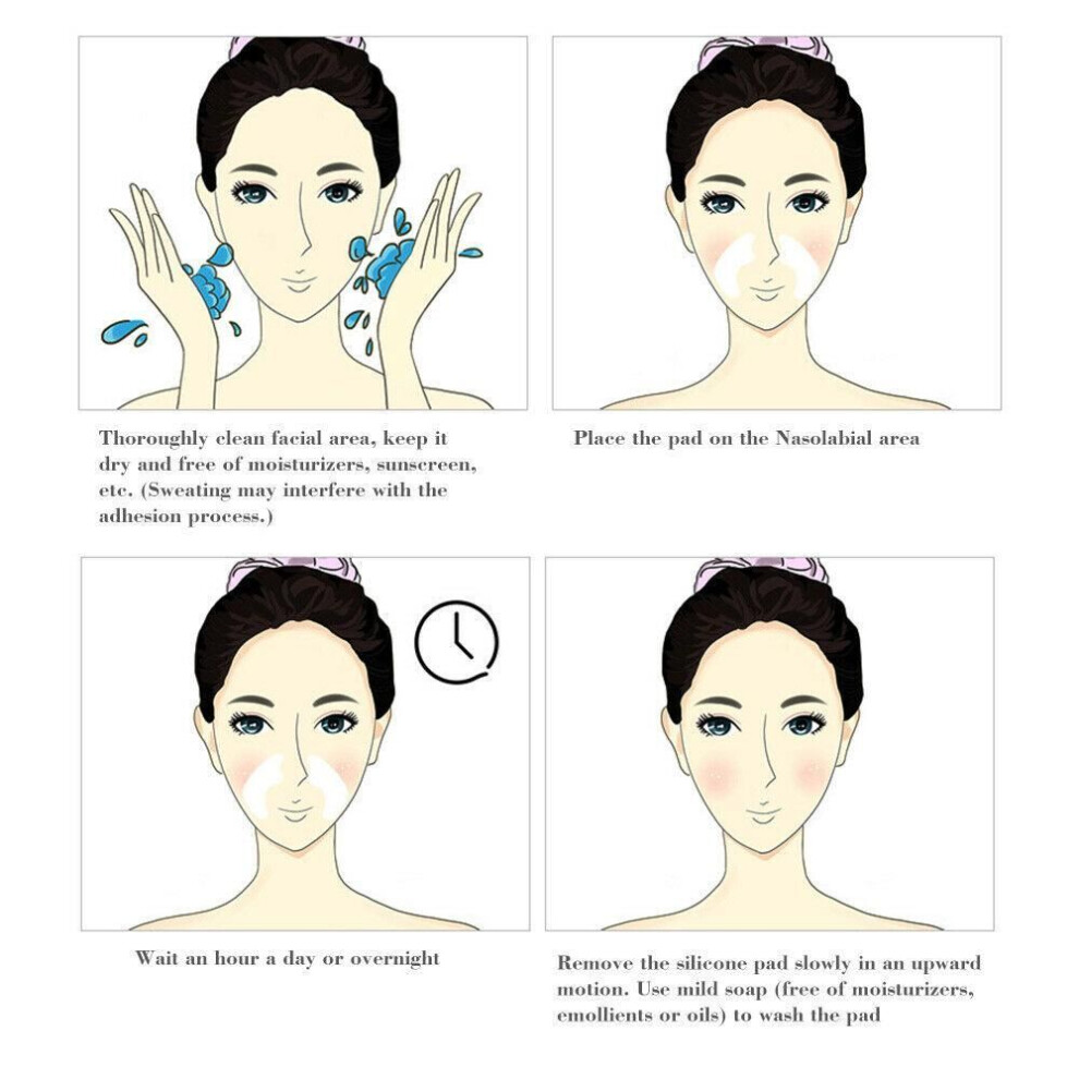 Reusable Medical Grade Silicone Nasolabial Anti-aging Mask