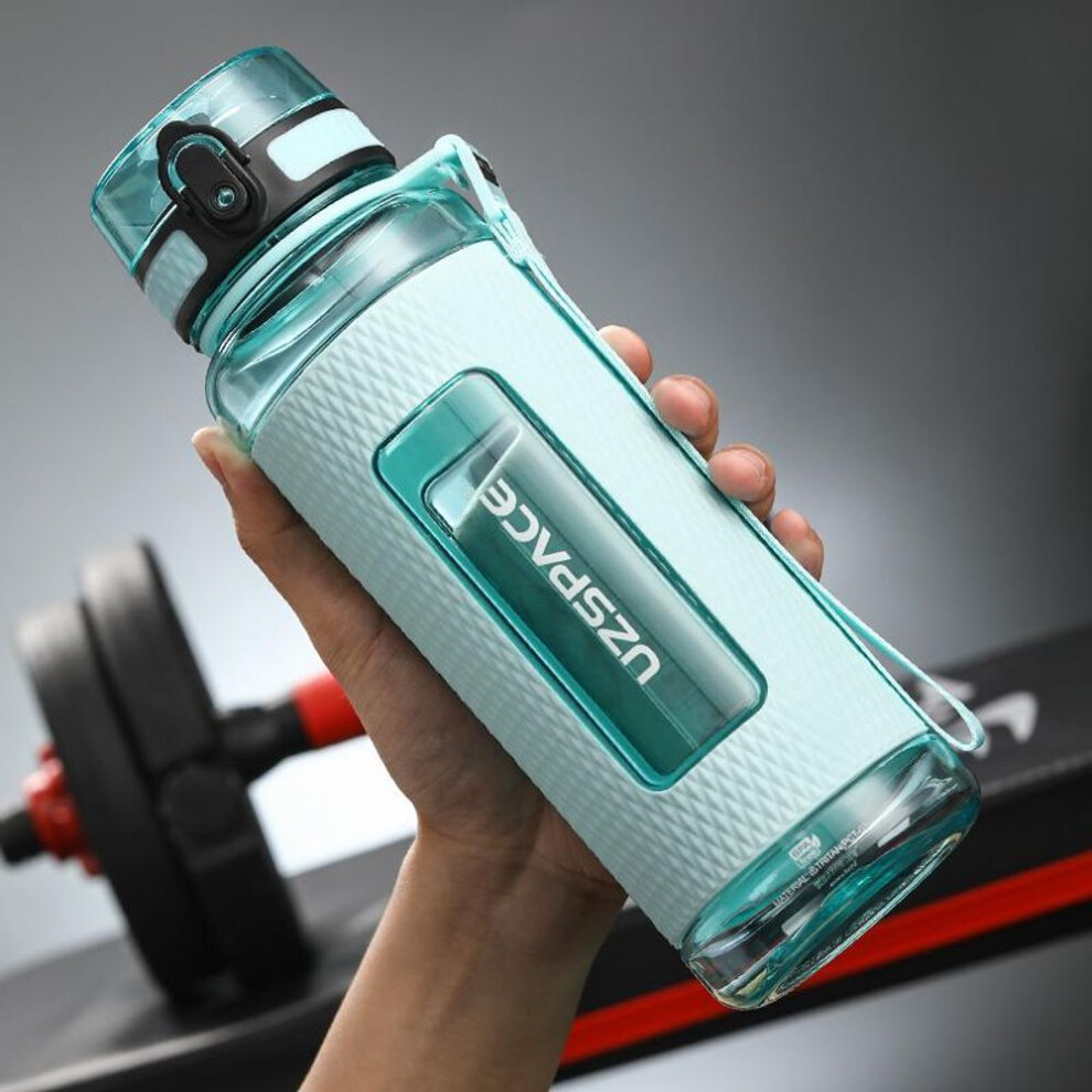 (light blue, 520ml) Sports Water Bottles Gym Leak-proof Drop-proof Portable Shaker Outdoor Travel Kettle Plastic Drink Water Bottle Bpa Free