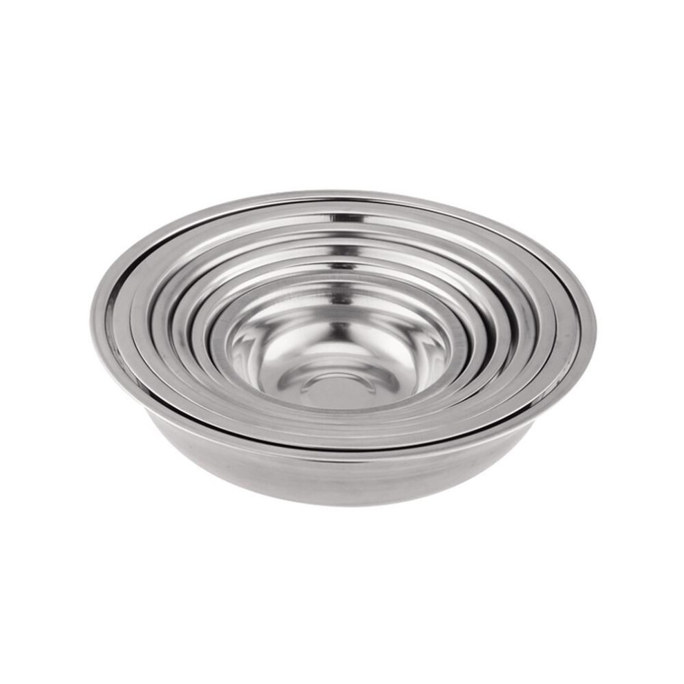 Bowl 6pcs/set Stainless Steel Mixing Bowls Nesting Metal Bowls Stainless Steel Round Bowl