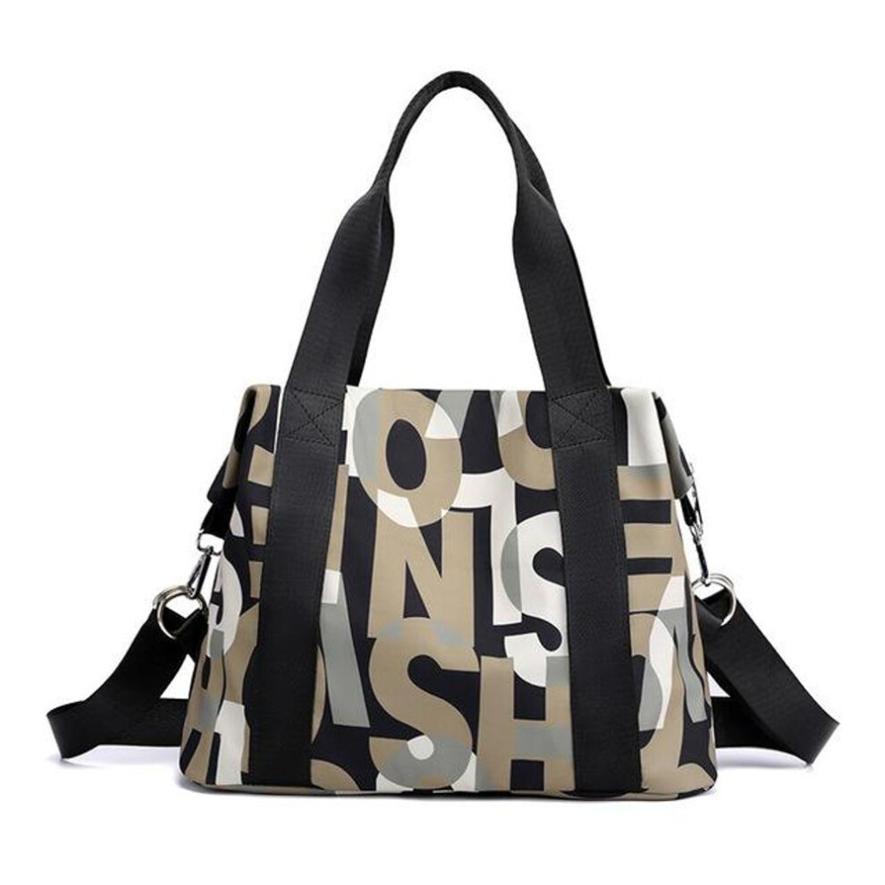 (khaki) Nylon Women&apos;s Bag Large-Capacity Lady Shoulder Messenger Bags Tote Oxford Cloth Outdoor Travel Crossbody Bags Handbags