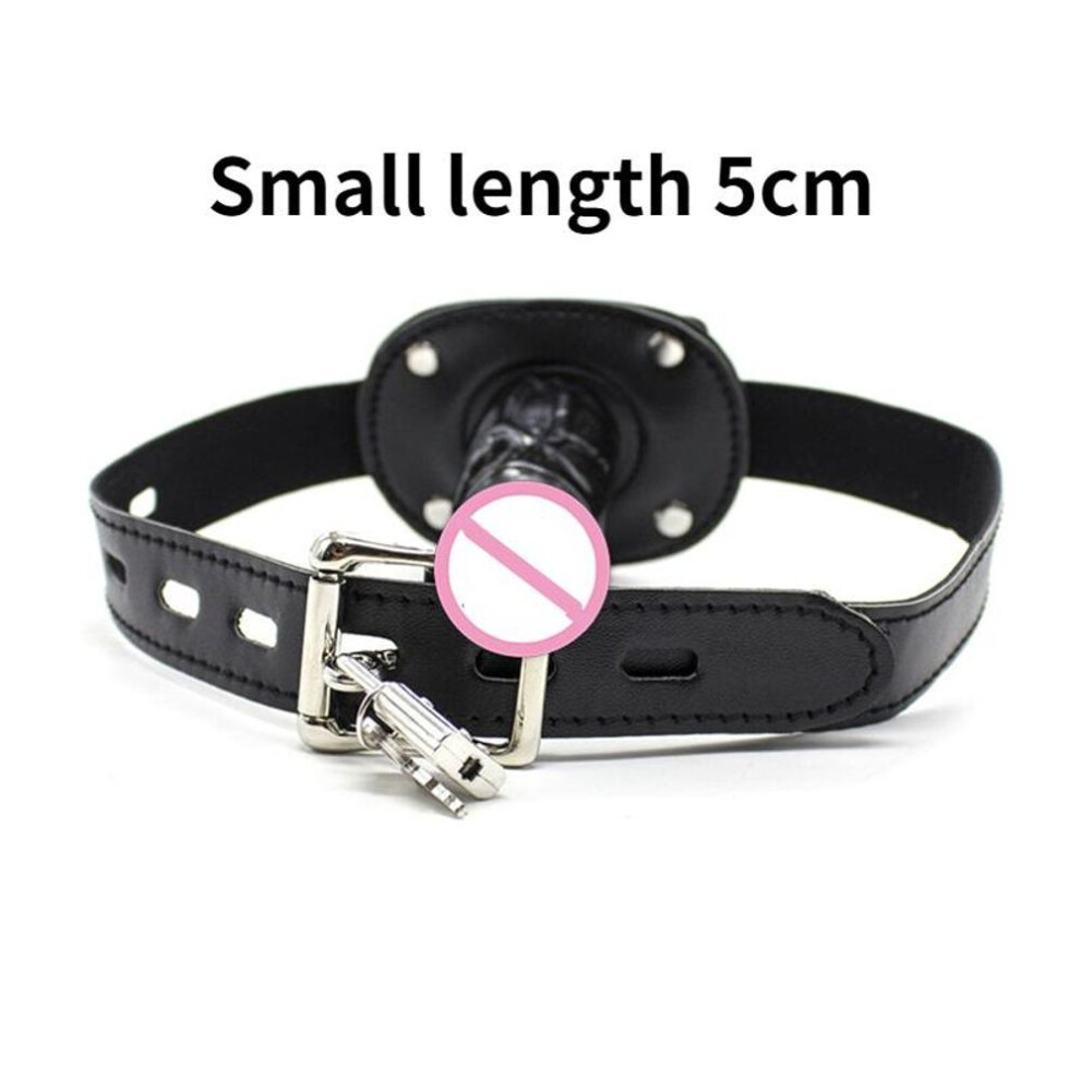 (as the picture, 5cm) Open Mouth Gag Bite Silicone Penis Plug Dildo Fetish Bondage Sex Toys Bdsm Slave Products For Woman Adult Game Sex Couples